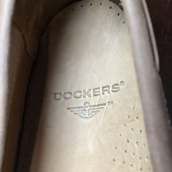 Dockers Mens 13 Brown Leather Loafers Tassel main image 4